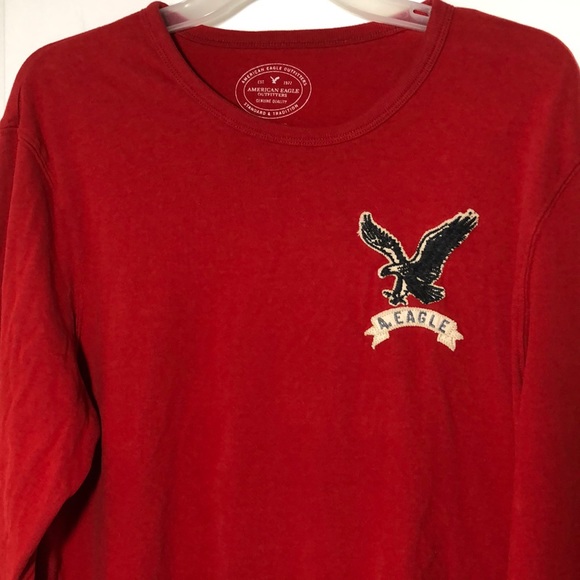American Eagle Outfitters Other - AMERICAN EAGLE OUTFITTERS LONG SLEEVE RED TEE